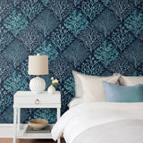 Seaweed beach peel and stick wallpaper bedroom NW45803 from NextWall
