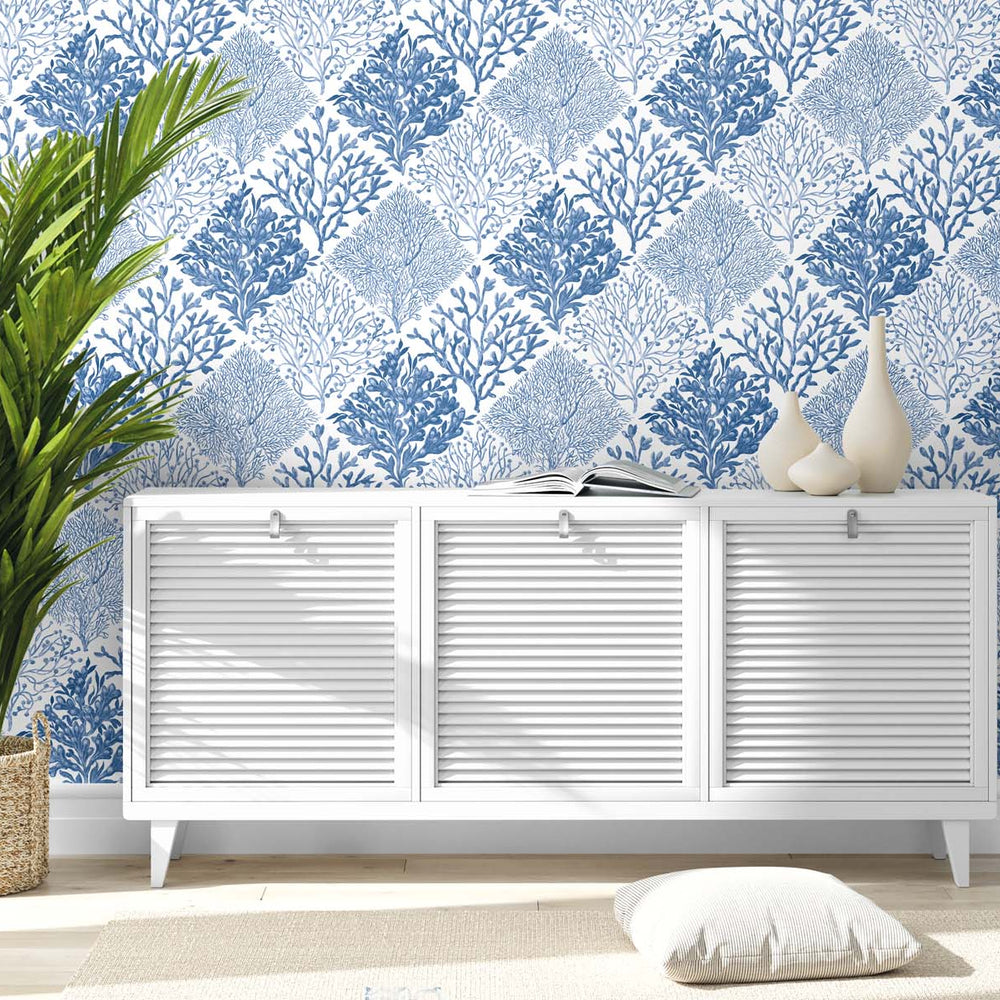 
                  
                    Seaweed beach peel and stick wallpaper entryway NW45805 from NextWall
                  
                