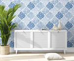 Seaweed beach peel and stick wallpaper entryway NW45805 from NextWall