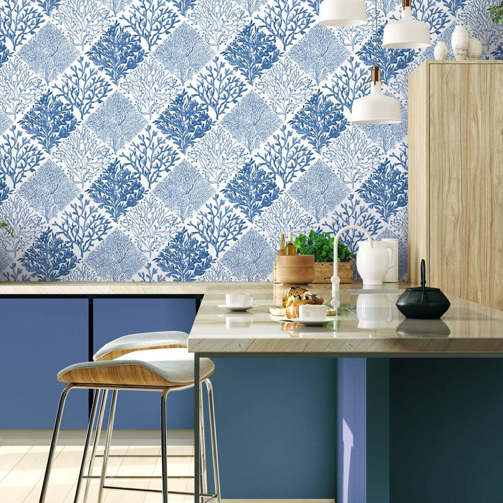 
                  
                    Seaweed beach peel and stick wallpaper kitchen NW45805 from NextWall
                  
                
