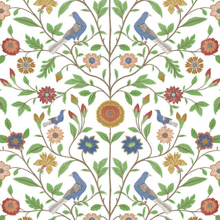 Bird floral peel and stick wallpaper NW45901 from NextWall