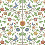 Bird floral peel and stick wallpaper NW45901 from NextWall