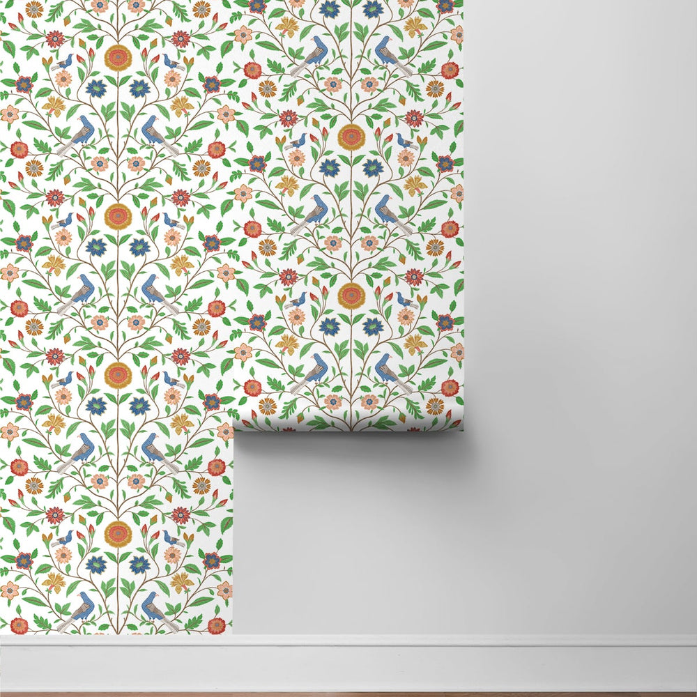 
                  
                    Bird floral peel and stick wallpaper roll NW45901 from NextWall
                  
                