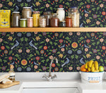 Bird floral peel and stick wallpaper decor NW45902 from NextWall