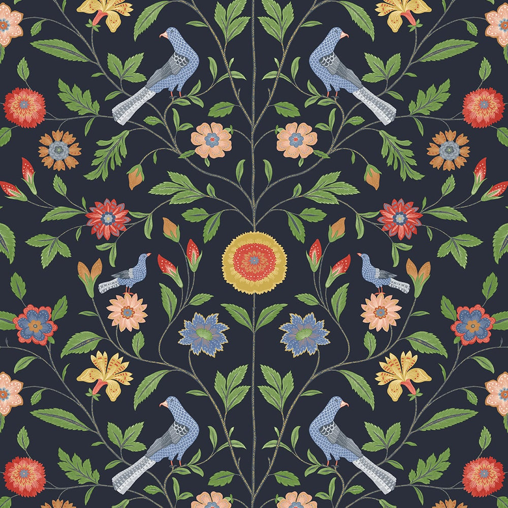 
                  
                    Bird floral peel and stick wallpaper NW45902 from NextWall
                  
                