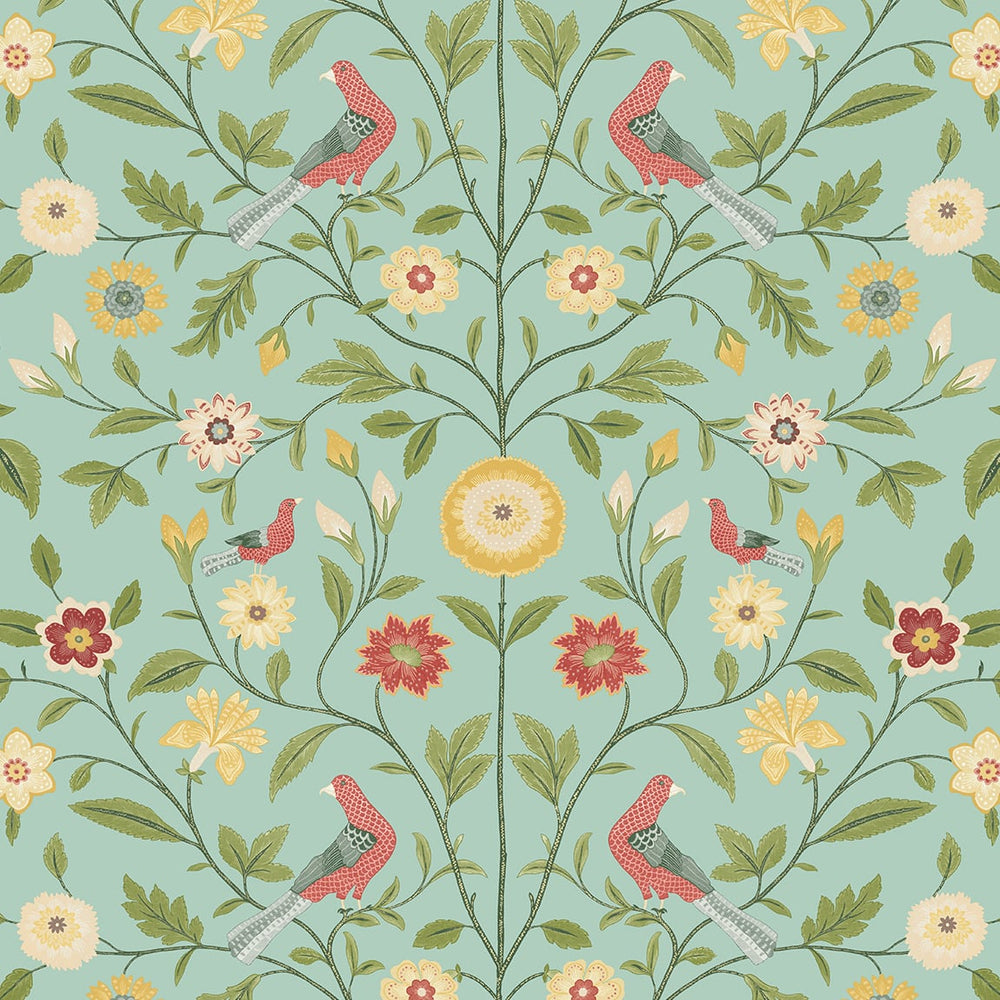 Bird floral peel and stick wallpaper NW45904 from NextWall