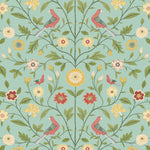 Bird floral peel and stick wallpaper NW45904 from NextWall