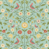 Bird floral peel and stick wallpaper NW45904 from NextWall