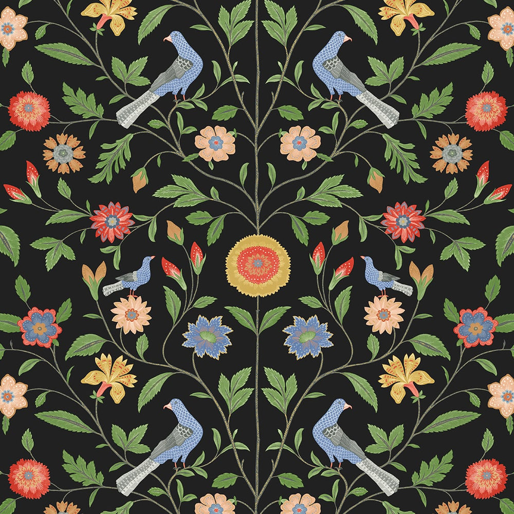 Bird floral peel and stick wallpaper NW45910 from NextWall