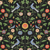 Bird floral peel and stick wallpaper NW45910 from NextWall