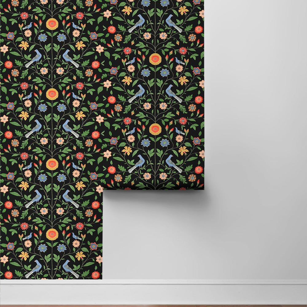 
                  
                    Bird floral peel and stick wallpaper roll NW45910 from NextWall
                  
                