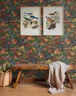 Vintage peel and stick wallpaper entryway NW46001 from NextWall