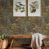 Vintage peel and stick wallpaper entryway NW46005 from NextWall