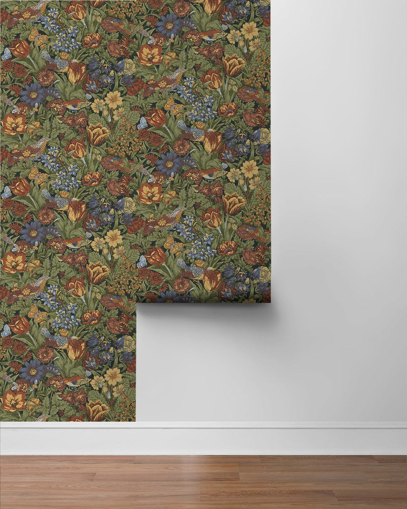 Vintage peel and stick wallpaper roll NW46005 from NextWall