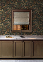 Vintage peel and stick wallpaper bathroom NW46008 from NextWall