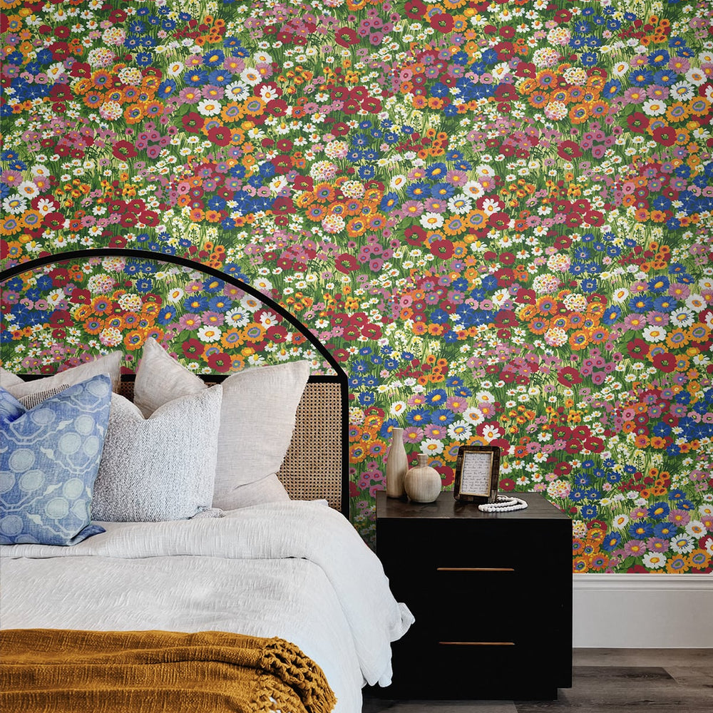 
                  
                    Floral peel and stick wallpaper bedroom NW46101 from NextWall
                  
                