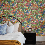 Floral peel and stick wallpaper bedroom NW46101 from NextWall