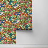 Floral peel and stick wallpaper roll NW46101 from NextWall