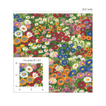 Floral peel and stick wallpaper scale NW46101 from NextWall