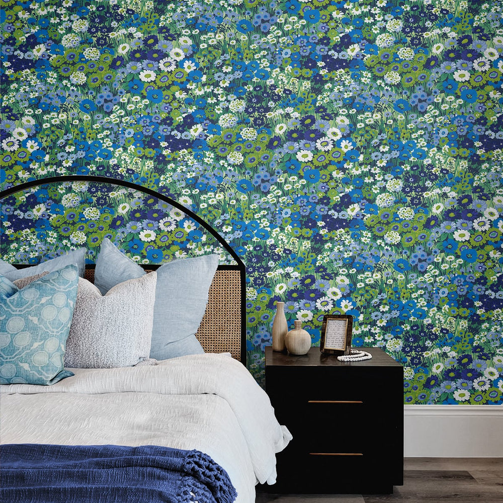 
                  
                    Floral peel and stick wallpaper bedroom NW46102 from NextWall
                  
                