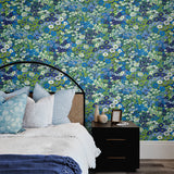 Floral peel and stick wallpaper bedroom NW46102 from NextWall