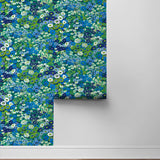 Floral peel and stick wallpaper roll NW46102 from NextWall