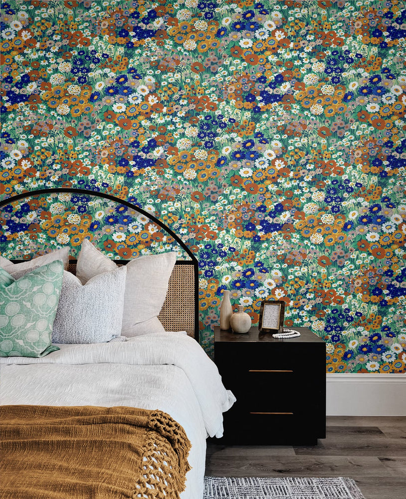 Floral Meadow Peel and Stick Removable Wallpaper