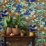 Floral peel and stick wallpaper decor NW46106 from NextWall