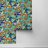 Floral peel and stick wallpaper roll NW46106 from NextWall