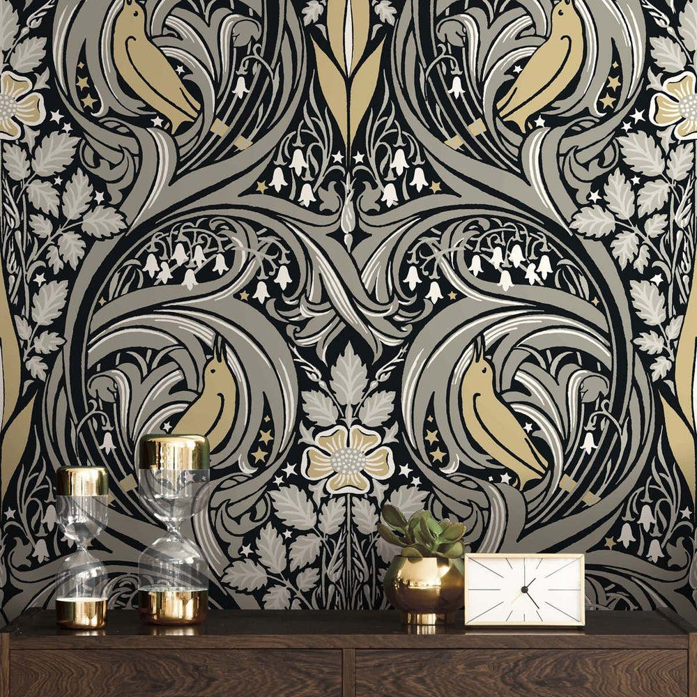 
                  
                    Bird ogee peel and stick wallpaper decor NW46200 from NextWall
                  
                