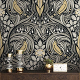 Bird ogee peel and stick wallpaper decor NW46200 from NextWall