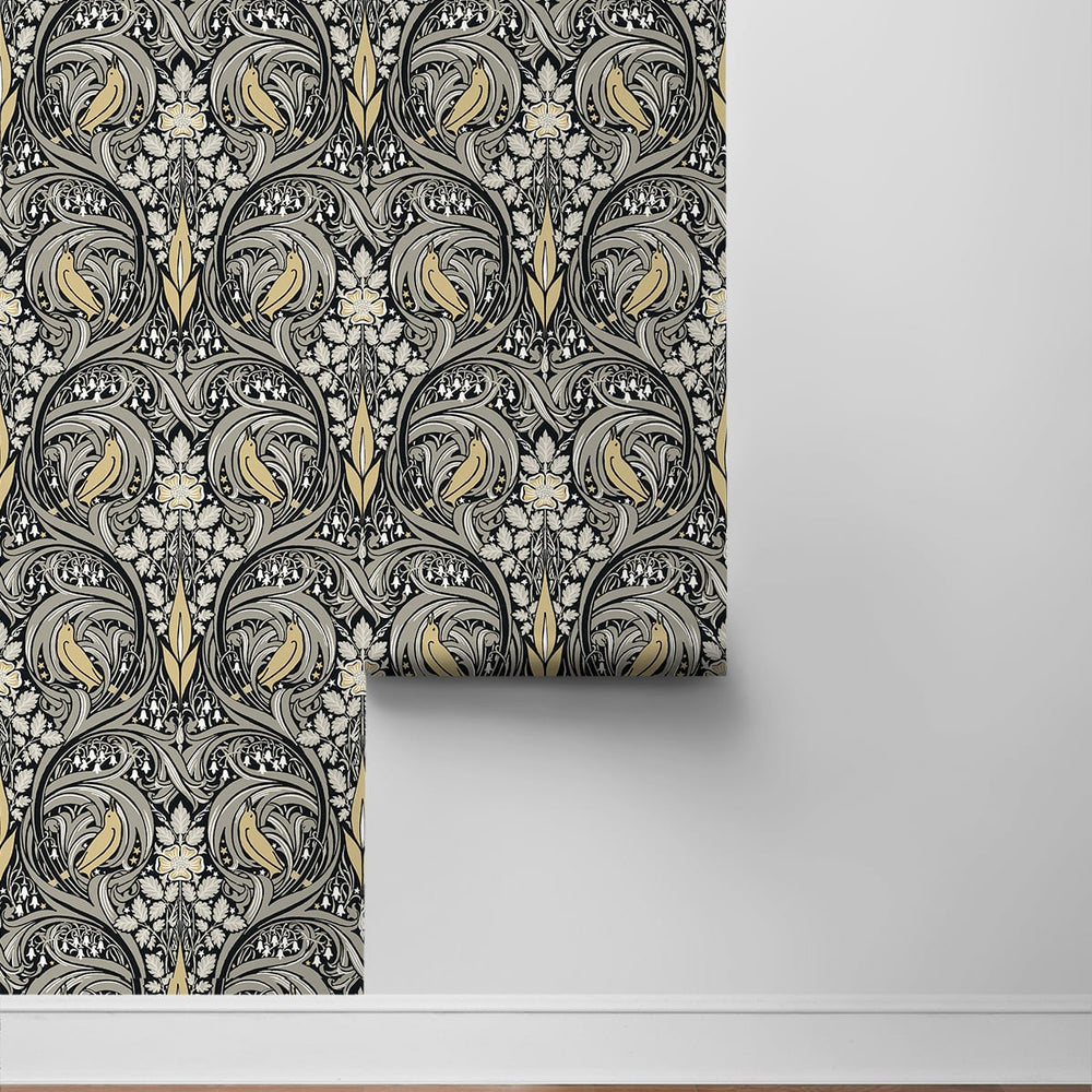 
                  
                    Bird ogee peel and stick wallpaper roll NW46200 from NextWall
                  
                