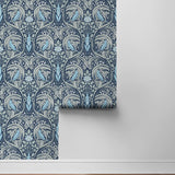 Bird ogee peel and stick wallpaper roll NW46202 from NextWall