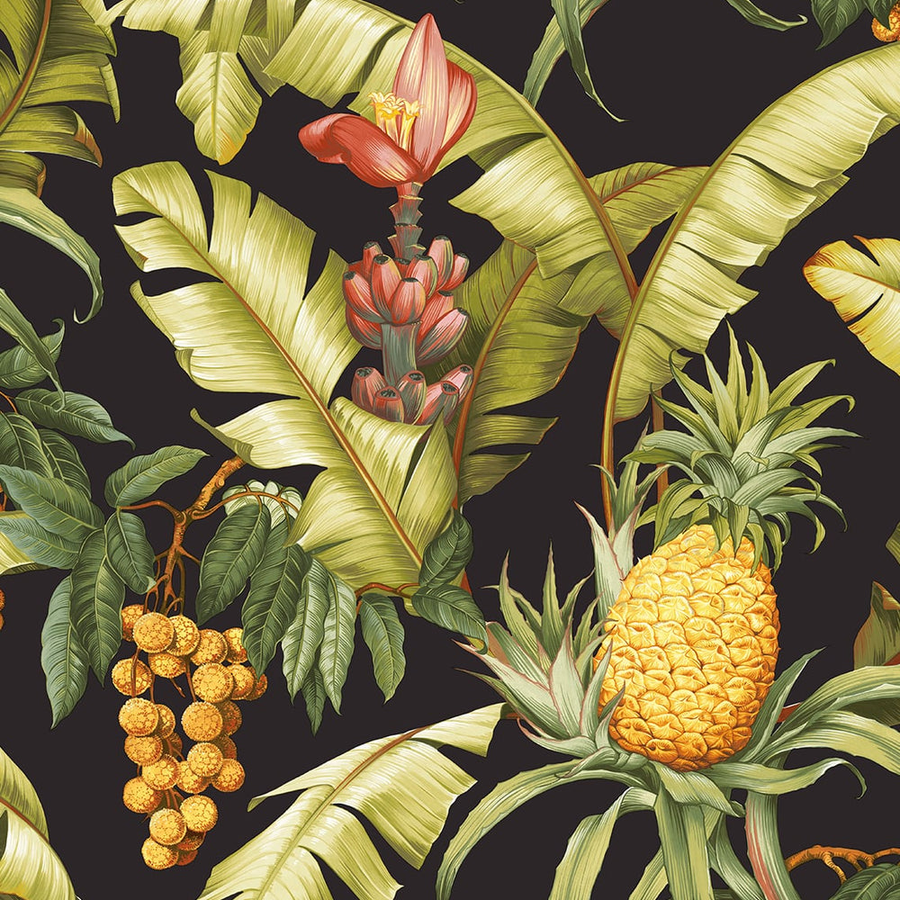 Pineapple peel and stick wallpaper NW46300 tropical from NextWall
