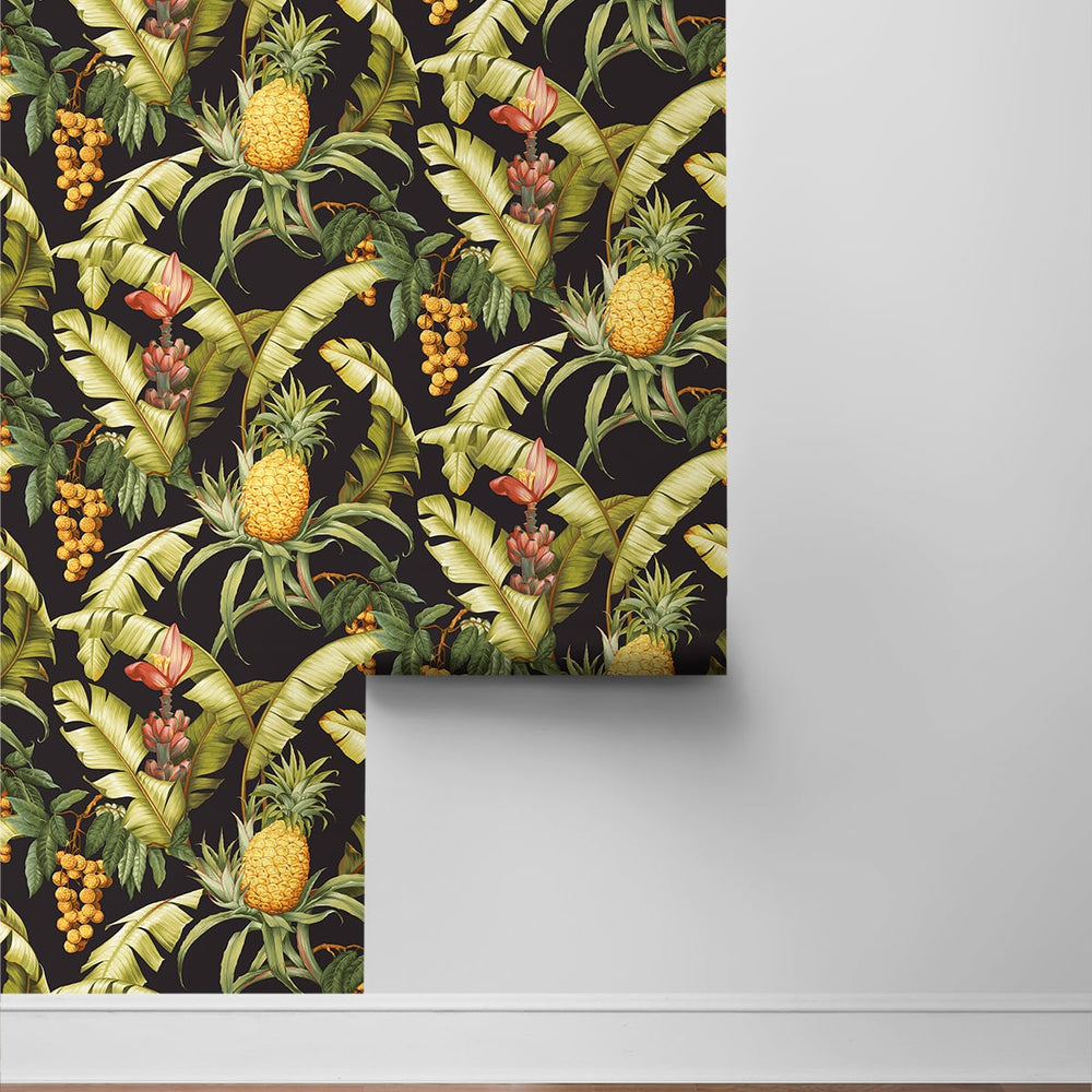 
                  
                    Pineapple peel and stick wallpaper NW46300 tropical roll from NextWall
                  
                