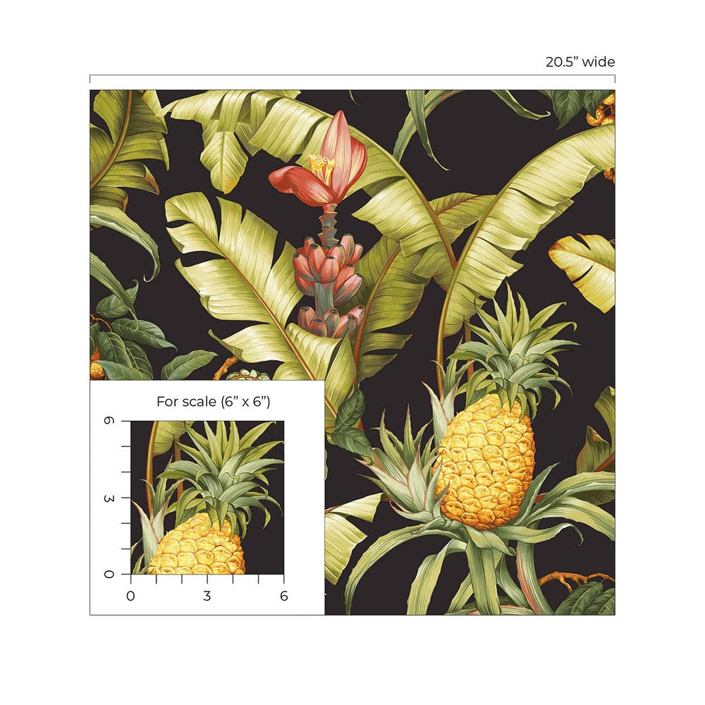 
                  
                    Pineapple peel and stick wallpaper NW46300 tropical scale from NextWall
                  
                