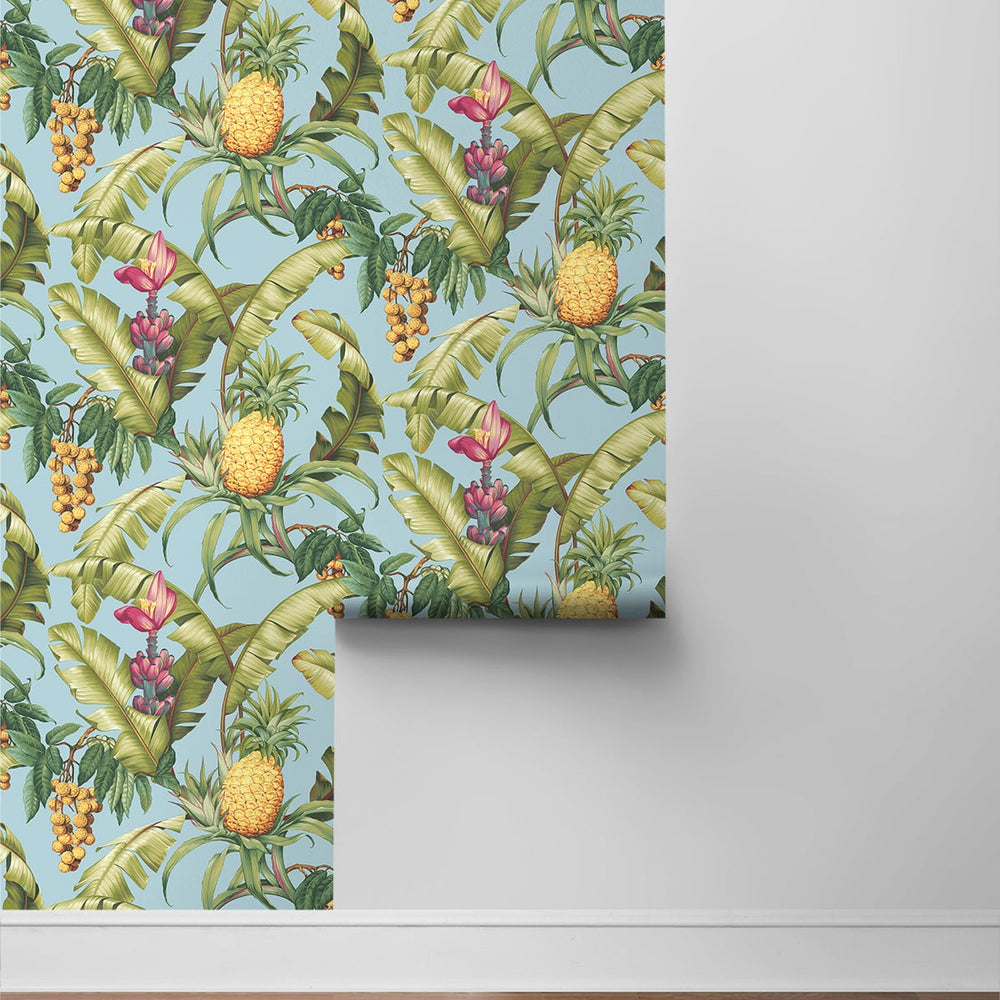 
                  
                    Pineapple peel and stick wallpaper NW46302 tropical roll from NextWall
                  
                