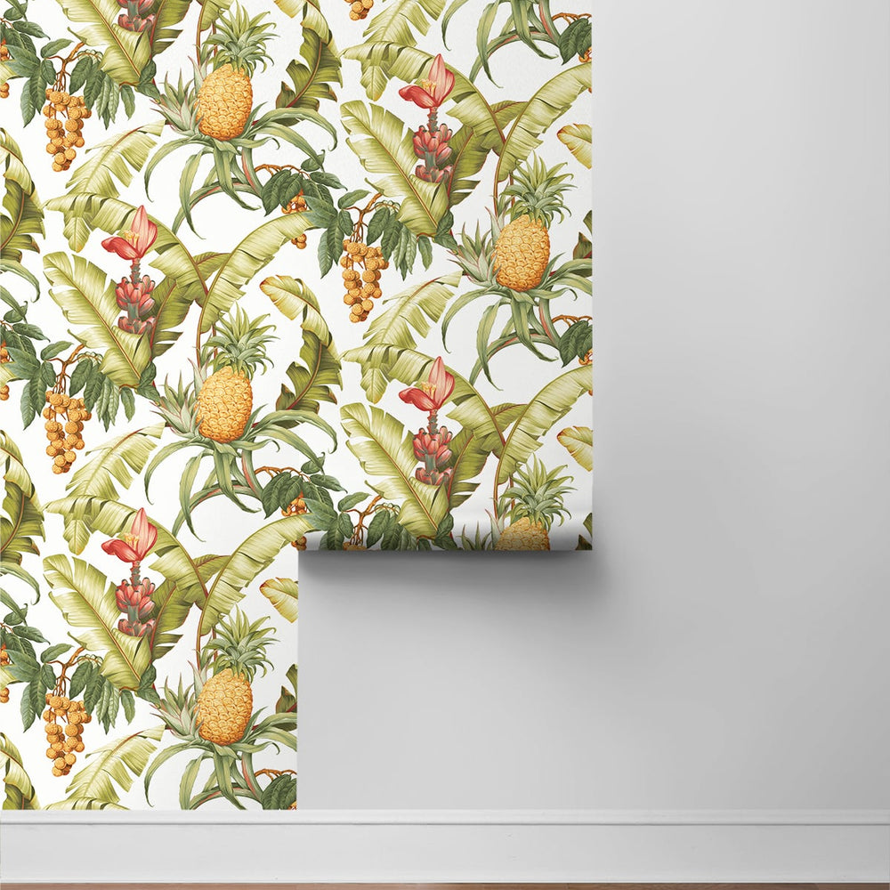 
                  
                    Pineapple peel and stick wallpaper NW46305 tropical roll from NextWall
                  
                