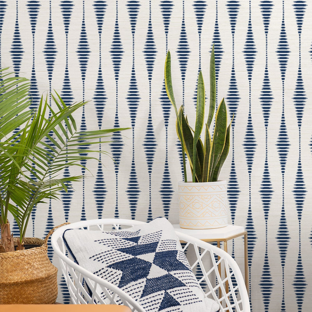 
                  
                    Ikat peel and stick wallpaper decor NW46402 from NextWall
                  
                