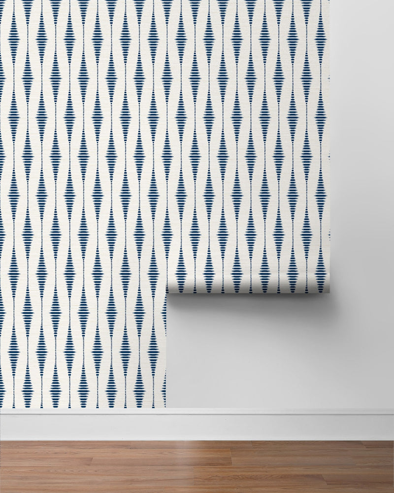 Ikat peel and stick wallpaper roll NW46402 from NextWall