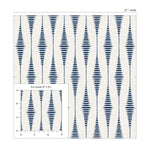 Ikat peel and stick wallpaper scale NW46402 from NextWall