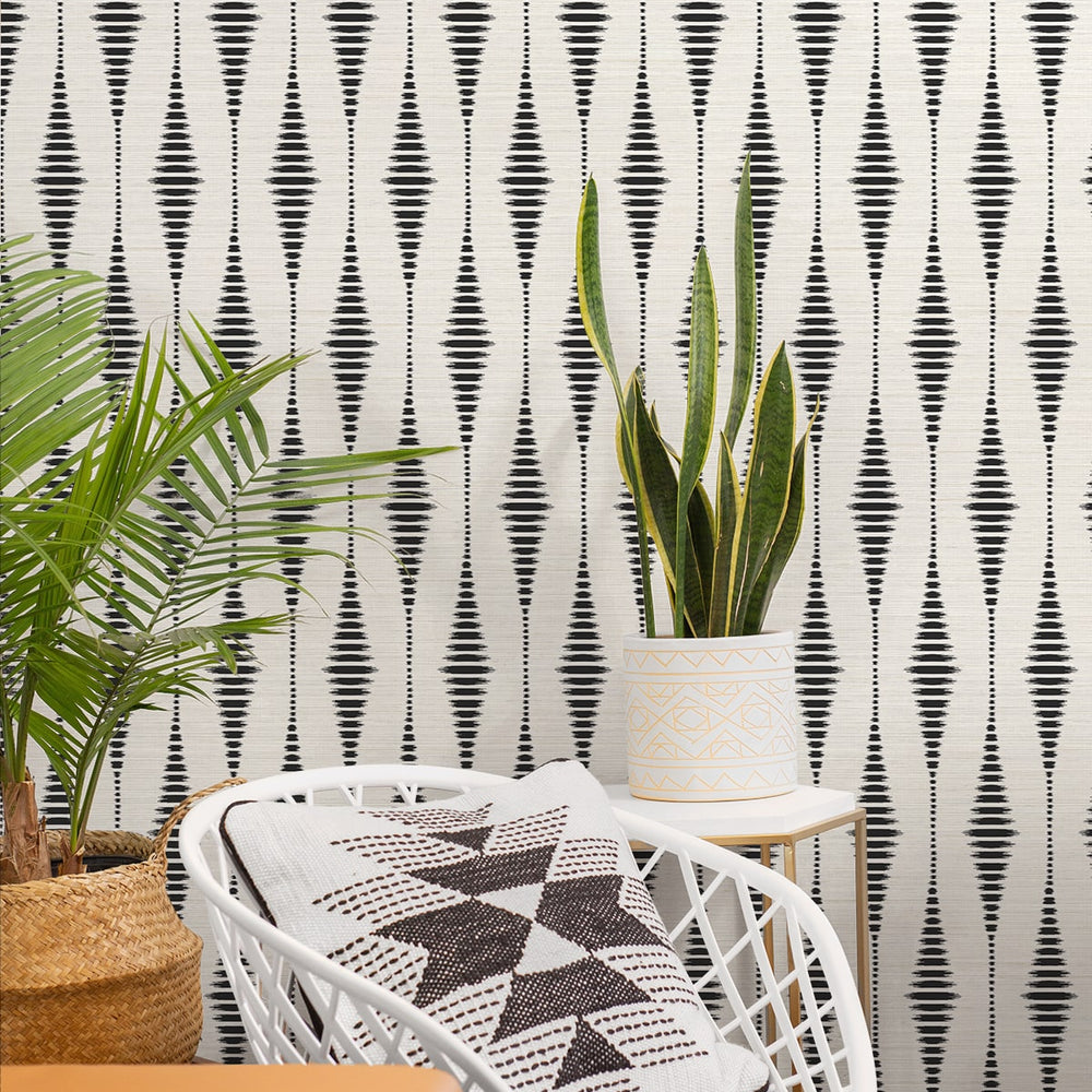
                  
                    Ikat peel and stick wallpaper decor NW46410 from NextWall
                  
                