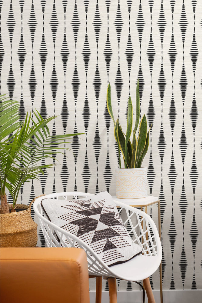 Ikat peel and stick wallpaper decor NW46410 from NextWall