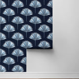 Palm leaf peel and stick wallpaper roll NW46502 from NextWall