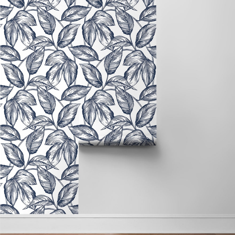
                  
                    Sketched leaf peel and stick wallpaper roll NW46902 from NextWall
                  
                