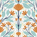 Floral peel and stick wallpaper NW47101 from NextWall
