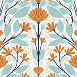 Floral peel and stick wallpaper NW47101 from NextWall