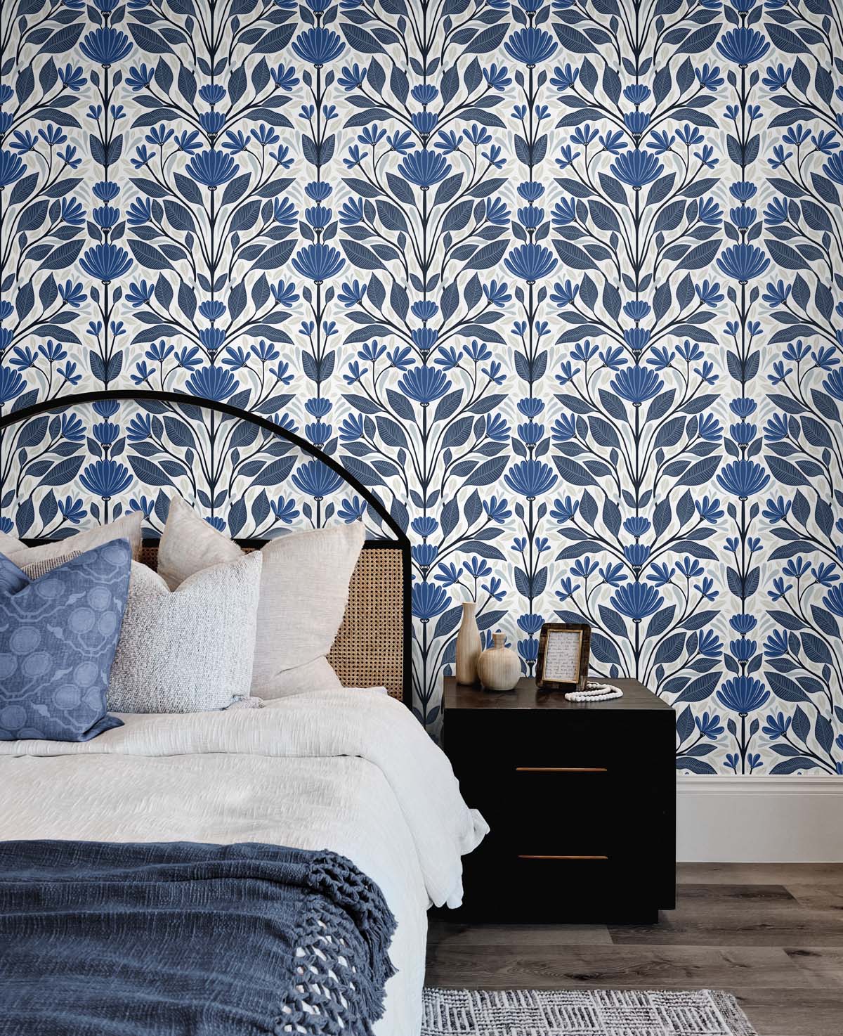 Folk Floral Peel and Stick Removable Wallpaper – Say Decor LLC