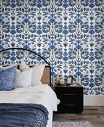 Floral peel and stick wallpaper bedroom NW47102 from NextWall
