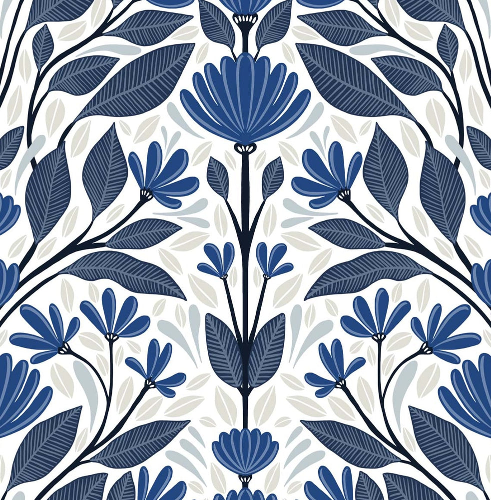 Floral peel and stick wallpaper NW47102 from NextWall